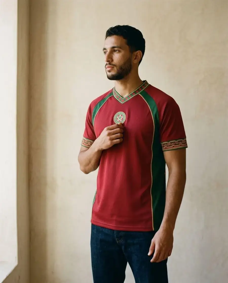 Lions Jersey — worn in daily life, Marrakech atmosphere